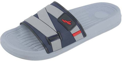 FLITE Men Slides(Navy, Grey , 9)