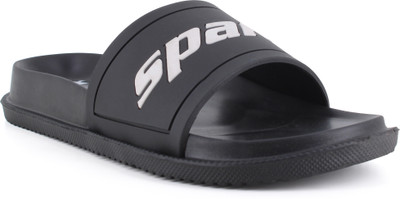 Sparx Men Slides(Black, White , 7)