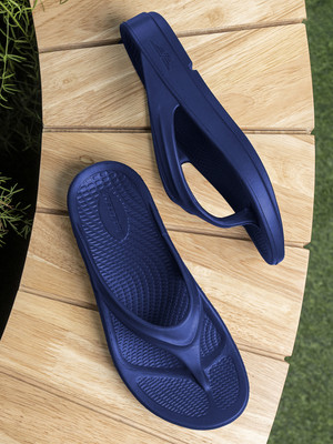 Red Tape Women Flip Flops(Navy , 7)