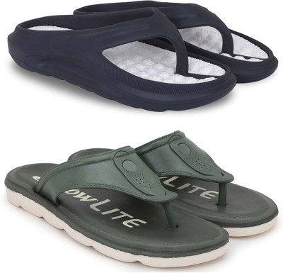 Kapani Fashion Men Slippers(Black, Green , 6)