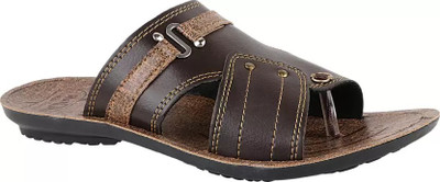 CALCADOS Men Slippers(Brown , 6)