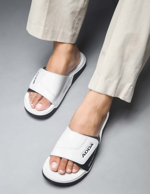 Adda Men Slides(White , 6)