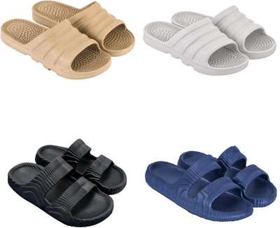 Feel alive Men Slippers(Multicolor , 8)