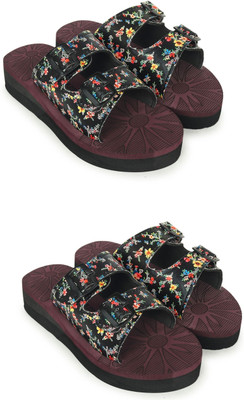 HOC Women Slippers(Multicolor , 6)