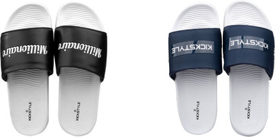 KICKSTYLE Men Slides(Multicolor , 6)