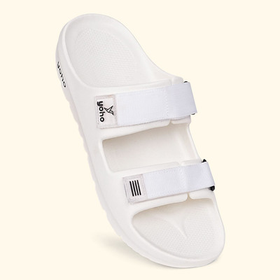 yoho Men Slides(White , 8)