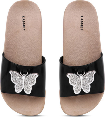 Cassiey Women Slippers(Black , 7)