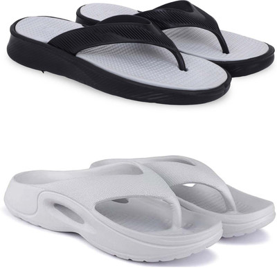Pampy Angel Men Slippers(Grey, Grey , 10)