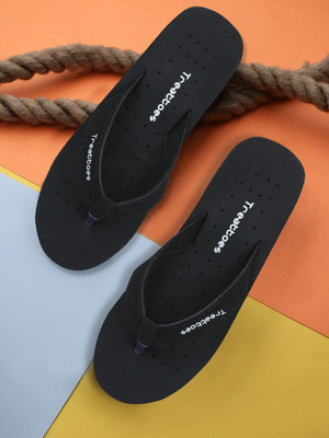 TREATTOES Women Women's Ortho Care Dr Orthopaedic Super Comfort Fit Flat Cushion Chappal Ladies Flip Flops(Black , 7)
