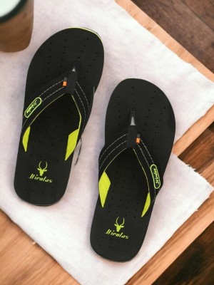 Hirolas Men Flip Flops(Green , 8)