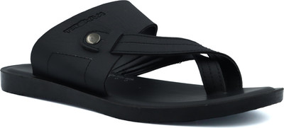 TREKIVA Men Premium Slippers Trendy Comfortable Flexible & Durable, Anti-Skid| TPG-3045 Slippers(Black , 8)