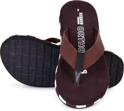 Kixrun Men Slippers(Brown , 6)