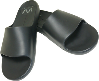 Doubleu Men Men Milano Slide BLACK Slider Slides(Black , 6)