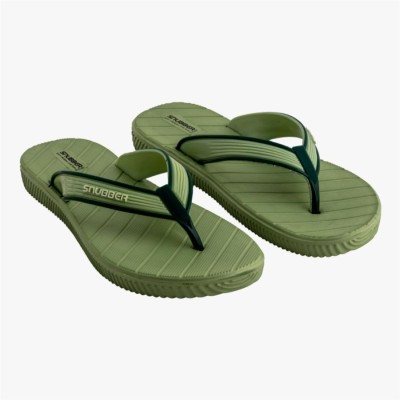 Sunny Footwear Women Flip Flops(Olive , 5)