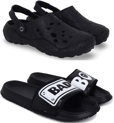 Kapani Fashion Men Clogs(Black, Black , 10)