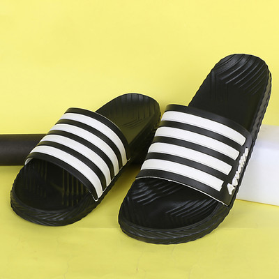 Aqualite Men Slides(Black, White ,)