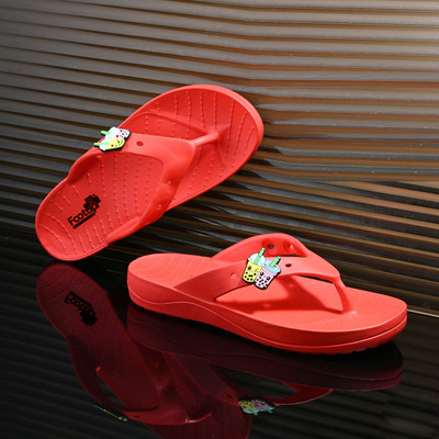 Footup Women Slippers(Red , 4)
