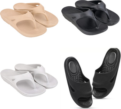 house of common Women Slides(Multicolor , 9)