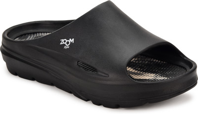 Zoom Shoes Men Casual Slip-On Stylish Lightweight and Comfortable Daily Wear Slides(Black , 9)