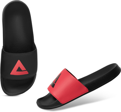 ARVAN Men Slides(Multicolor, Red, Black , 10)