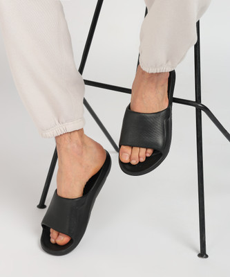Richale Men Slides(Black , 9)