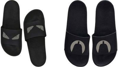 nvisan Men Slides(Grey, Grey , 8)