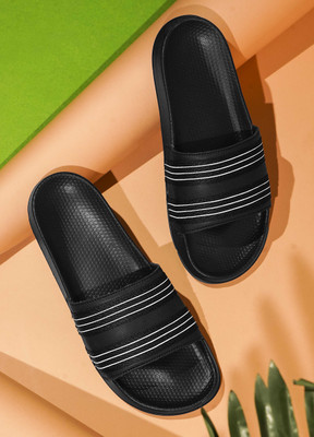 M7 By Metronaut Men Slides(Green, Black , 6)