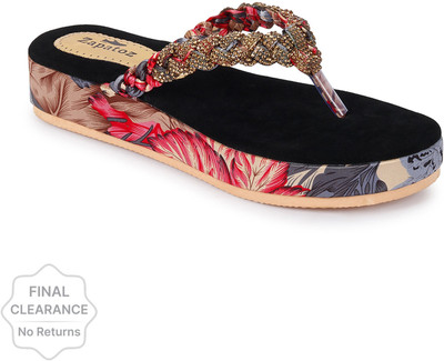 Zapatoz Women Slides(Multicolor , 7)