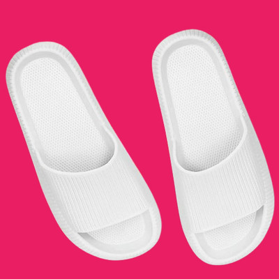 ATHLOES Men Flip Flops(White , 8)