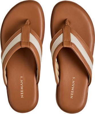 Neemans Men Flip Flops(Tan , 12)