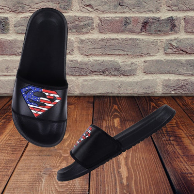 Kapani Fashion Men Slides for men Slides(Black , 8)