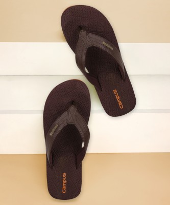 CAMPUS Men Flip Flops(Brown , 7)