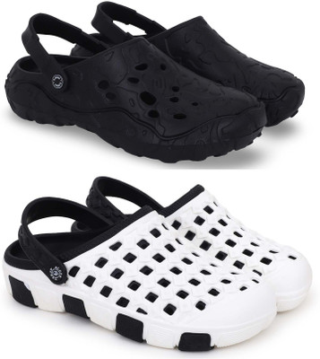 KAPYANSH Men Clogs(Black, Black , 9)