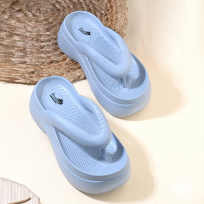 Footup Women Slippers(Blue , 8)