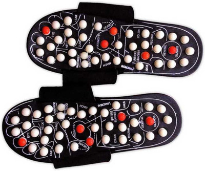 OUOU Men Slides(Black , 7)