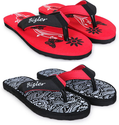 BIZLER Men Slippers(Multicolor , 7)