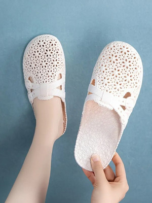 Deals4you Women Slides(White , 5)