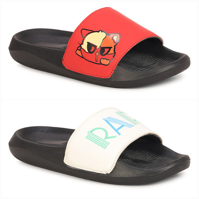 Shoe Mate Men Flip Flops(Multicolor , 6)