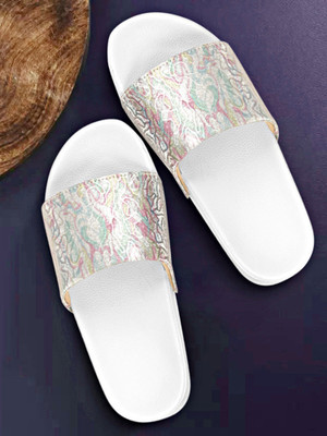 LooksFootwear Women Slides(Multicolor , 5)