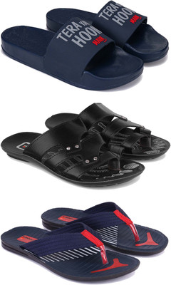 DRACKFOOT Men Slippers(Navy , 9)