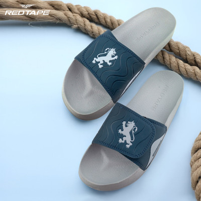 RED TAPE Men Slides(Navy , 11)