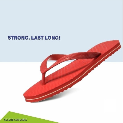 Relaxo Men Slippers(Red , 9)