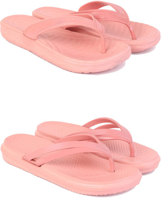DRACKFOOT Women Slippers(Pink , 7)