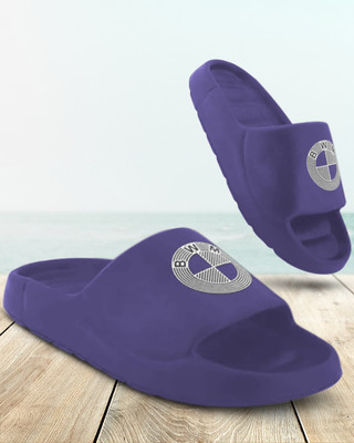 FitFusion Men FitFusion Trendy Arch Fit Support Extra Soft and Comfortable Slide For Men Slides(Navy , 7)