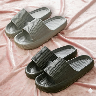 Ambit Men Slippers(Grey, Black , 7)