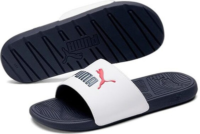 PUMA Men Slides(White , 10)