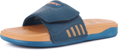 Sparx Men Slides(Blue, Yellow , 8)