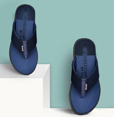 DR STTEP Men Soft Ortho Slippers for Men | Comfy Anti-Skid Flip Flops for Daily Use Slippers(Blue , 11)