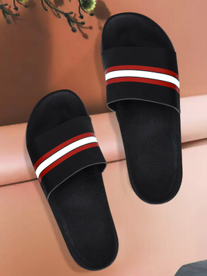 house of common Men Slippers(Red , 6)