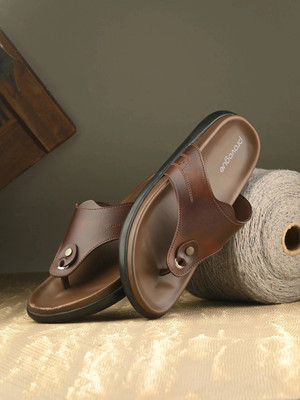 PROVOGUE Men Slippers(Brown , 10)